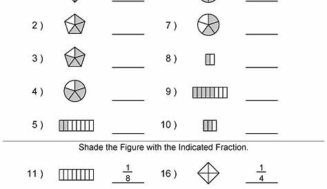 fractions kindergarten worksheet