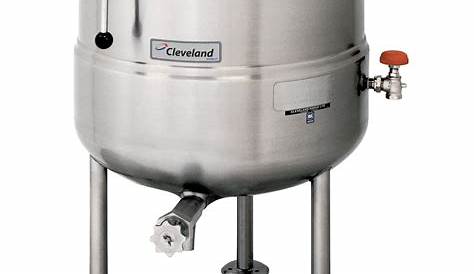 Cleveland KDL-60 60 Gallon Stationary 2/3 Steam Jacketed Direct Steam
