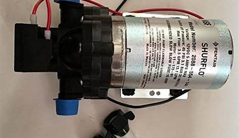 Shurflo Rv Water Pump with 2 1 Swivel Fittings
