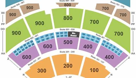 coastal credit union music park seating chart with seat numbers