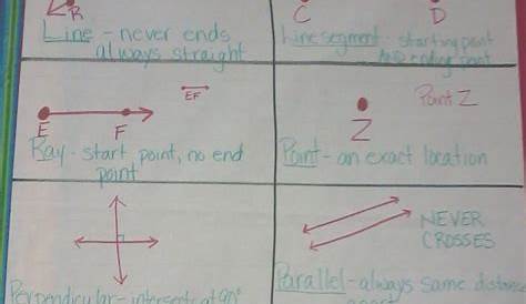 lines and angles anchor chart