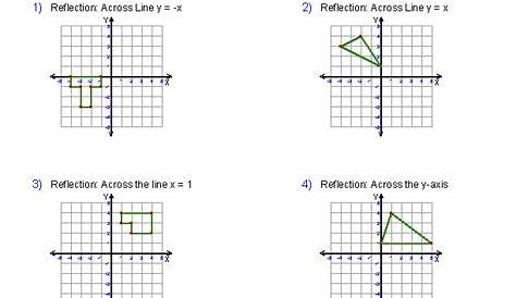 geometry reflections worksheet