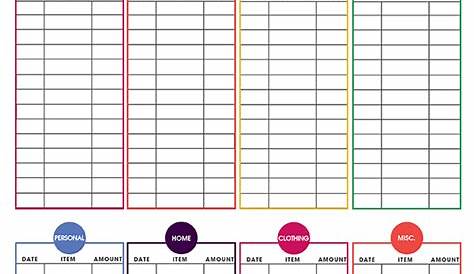 Free Printable Monthly Budget Worksheets | Template Business