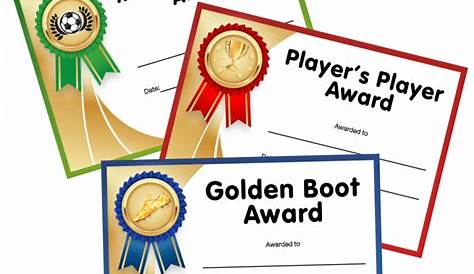 Soccer Award Certificate Templates Free - Professional Sample Template