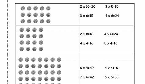 grade 2 arrays and equations worksheet