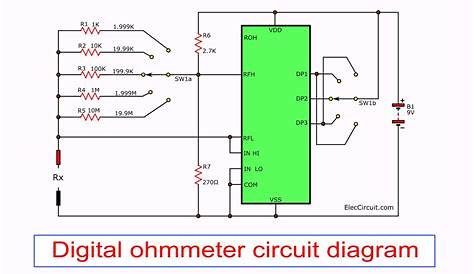 low ohms meter circuit diagram