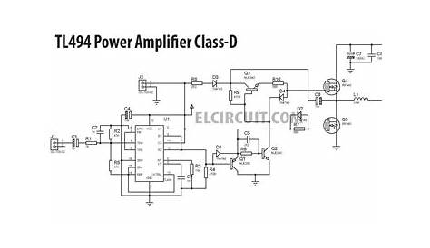 tl494 class d amplifier circuit diagram