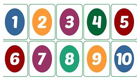 Big Printable Numbers 1-10