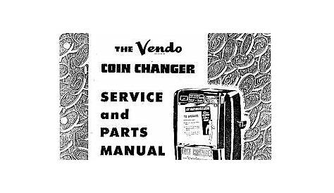 vendo vending machine manuals