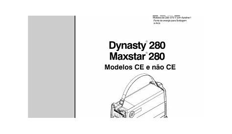 Miller DYNASTY 280 Manual do usuário | Manualzz
