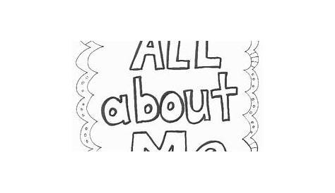 All About Me Book | All about me book, All about me preschool