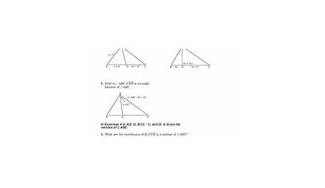 special segments in triangles worksheets