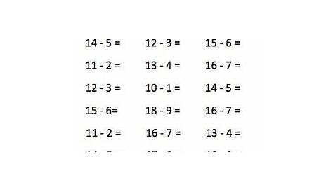 Subtraction Practice for Kindergarten and First Grade | Subtraction