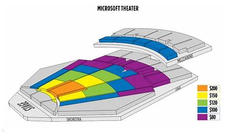 microsoft theater seating view
