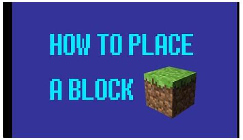 How Do You Place Blocks In Minecraft Java Edition - Robert Levasseur