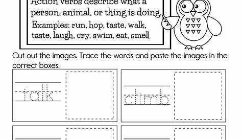 Action Verbs Worksheet - Free Printable, Digital, & PDF