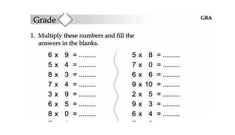 Year 4 maths worksheets | Maths Worksheets For kids