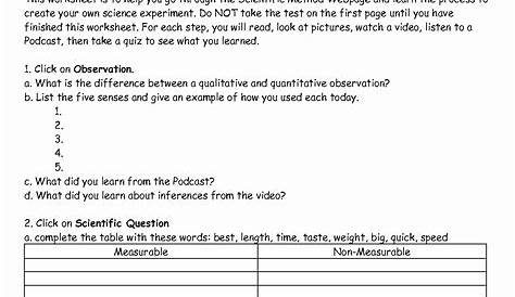 scientific method worksheet with answers