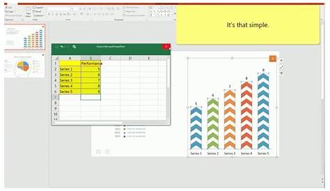 How to edit Excel-Linked Infographics charts and graphs in PowerPoint