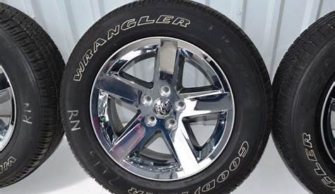 Dodge ram 1500 20 inch chrome clad rim tire package - oem factory