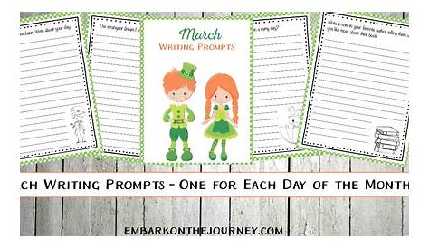Printable March Writing Prompts for Elementary Students