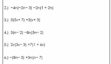 simplifying expressions worksheets algebra 1