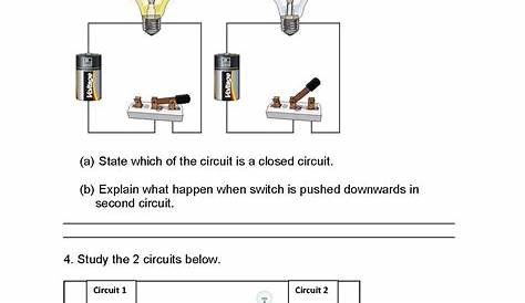 electric circuit diagram worksheet