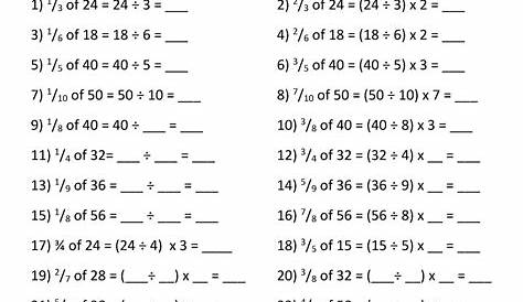 How to Calculate Fractions of Numbers