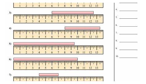 reading a metric ruler worksheets