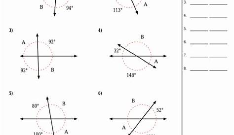 50 Finding Missing Angles Worksheet