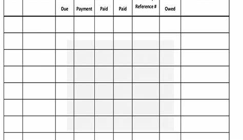 Monthly Bill Checklist Printable