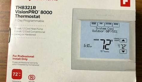 honeywell thermostat th8321r1001 troubleshoot