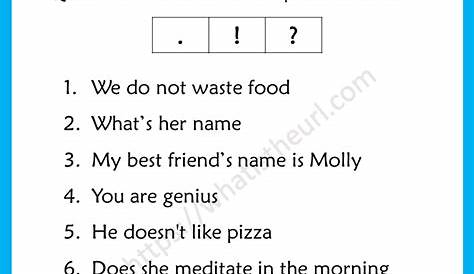 Punctuation Worksheets for 2nd Grade - Your Home Teacher