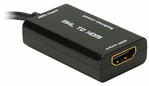 MHL Adapter USB Micro B to HDMI with Power/Charging Input 844632095177