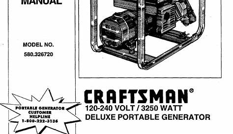 craftsman dgs 6500 owners manual