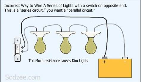 wiring diagram for two lights