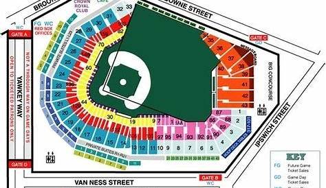 Fenway Park Seating Chart - Google Search | Boston - Sports intended