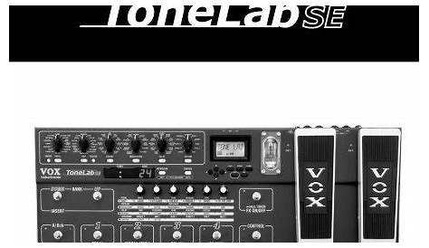 ToneLab SE Owner's manual - Vox