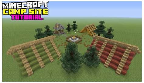 Minecraft Tutorial: How To Make A Camp Site - Camping Alert