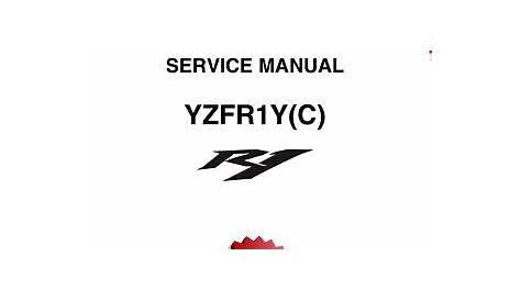 Yamaha YZF-R1 Service Manual 2009-11 in PDF format | eBay
