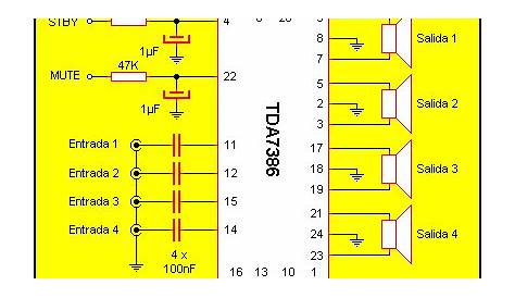 tda7386 amplifier circuit diagram