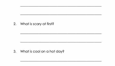 wh questions first grade