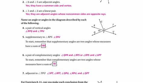 1.5 Angle Relationships Worksheet Answers + My PDF Collection 2021