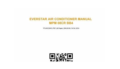 Everstar air conditioner manual mpm 08cr bb4 by te84 - Issuu