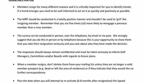 Sample Board Resignation Letter Template | Classles Democracy