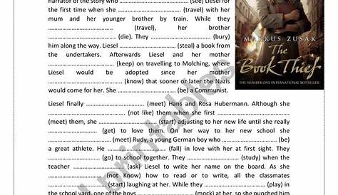 THE BOOK THIEF - - ESL worksheet by letude