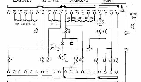 analog multimeter schematic diagram