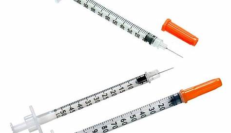 insulin syringes size chart