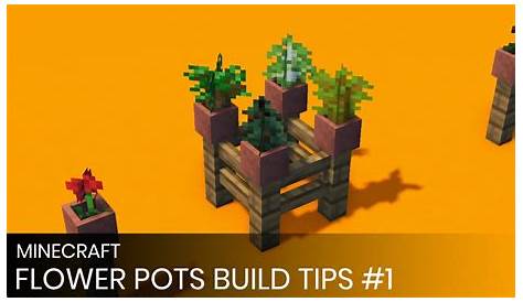 Minecraft Building Tips For Beginners (Flower Pots) - YouTube