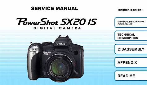 canon powershot sx20 is digital camera manual